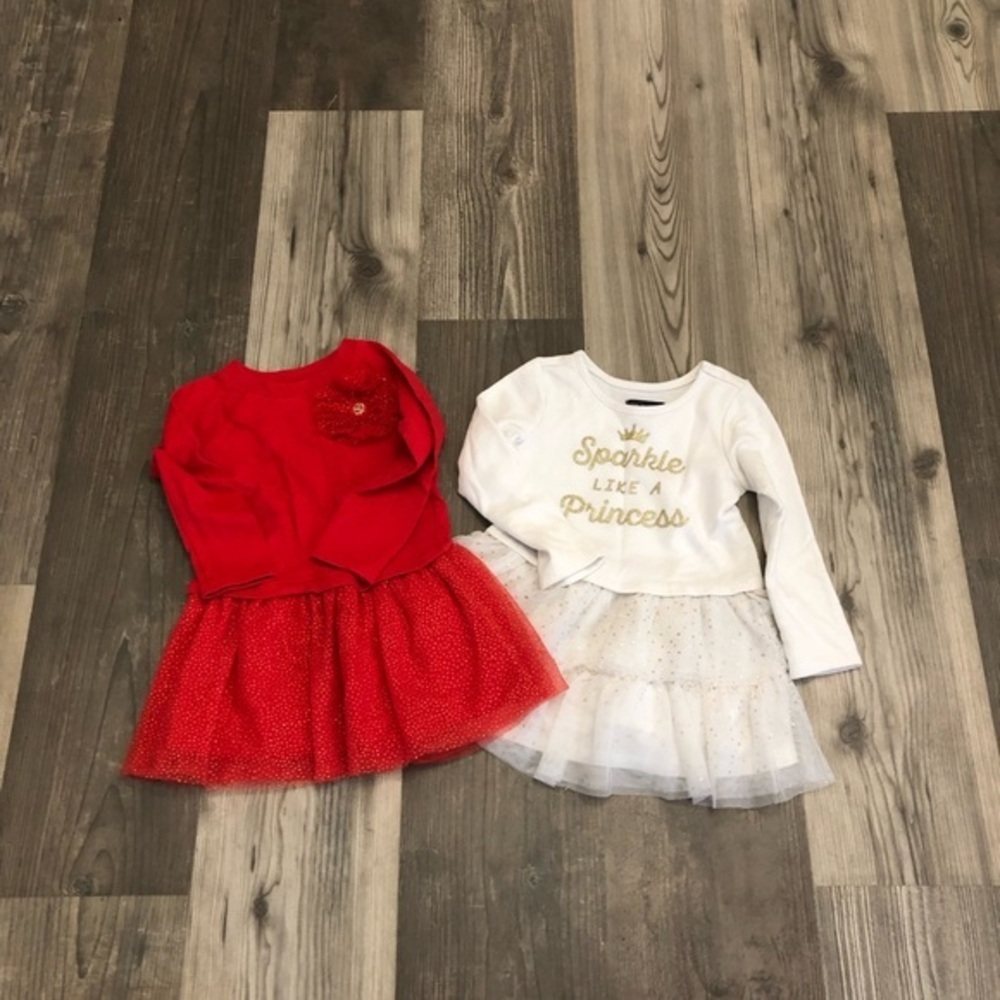 Girls Carters Tutu‎ Long Sleeve Dress Bundle Size